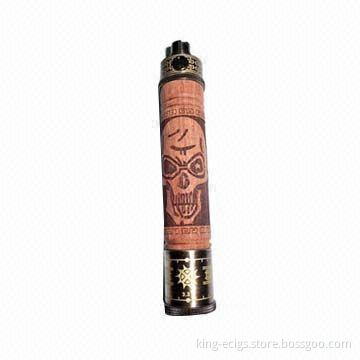 2014 Newest wooden e-cigarette, mechanical mod/X-fire with 1,100mAh capacity battery